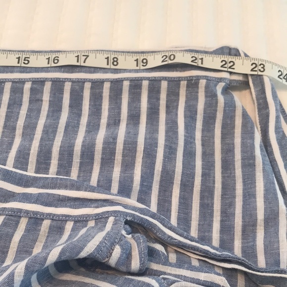 NWT Chaps Linen Blend Ruffled Wrap Midi Skirt Size 2X - Picture 10 of 12